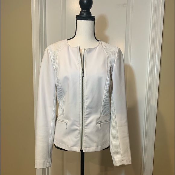 White faux leather jacket - Picture 1 of 2